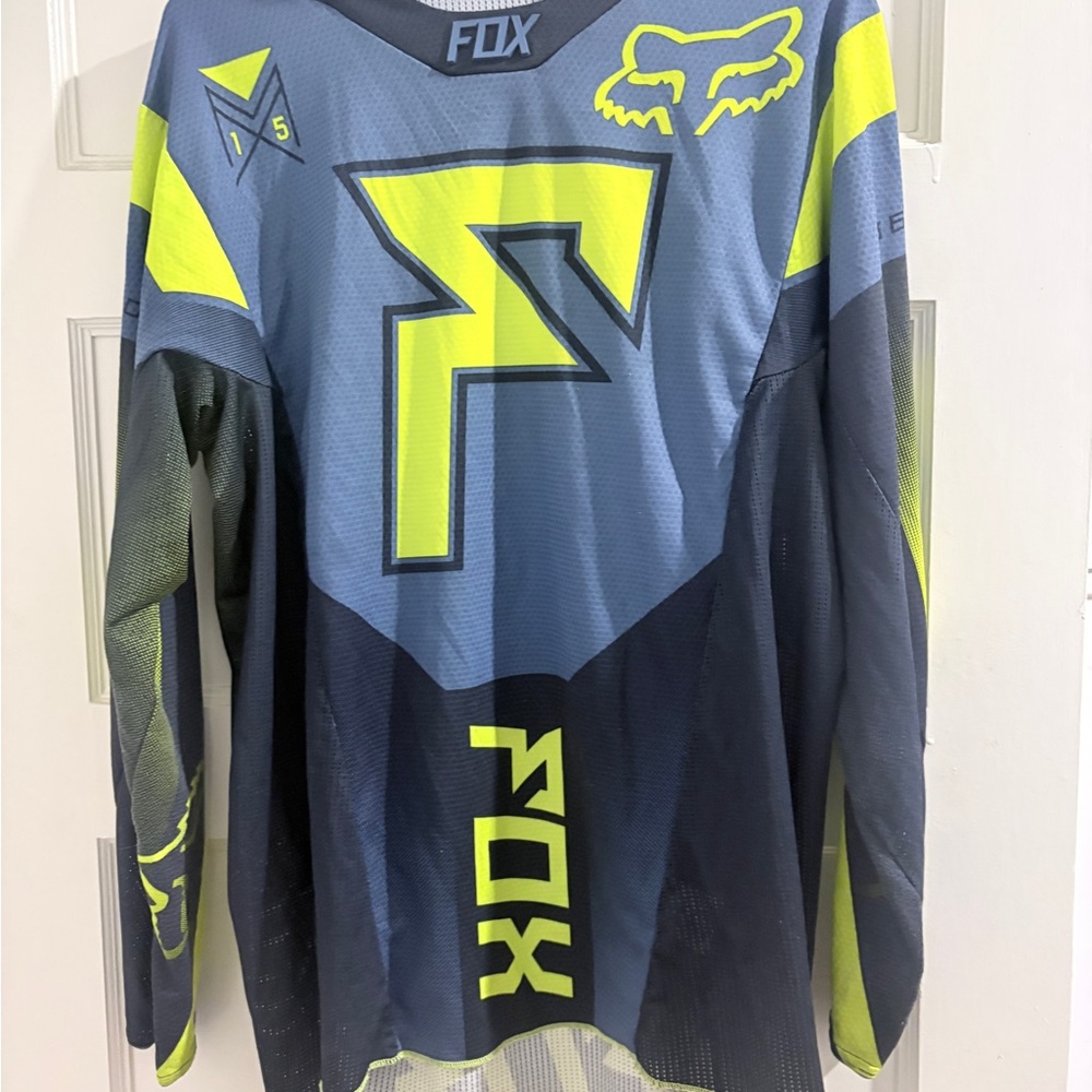 Fox Performance Blue and Neon Jersey